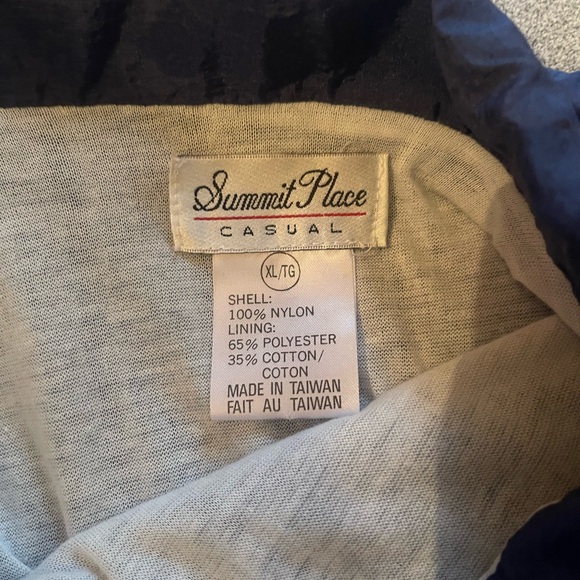 Vintage Summit Place Silver & Gold Stars Blue Jacket Size XL - Picture 7 of 12